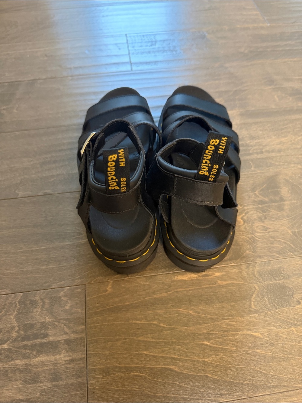 Dr. Martens Women’s Black Leather Strappy Sandals - Picture 4 of 6